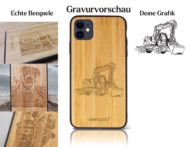 INDIVIDUELL iPhone 11 Bambus-Kunststoff